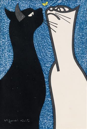KIYOSHI SAITO Two Cats.